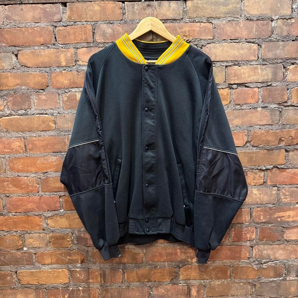 Vintage Black Nike Bomber Style Jacket Size XL